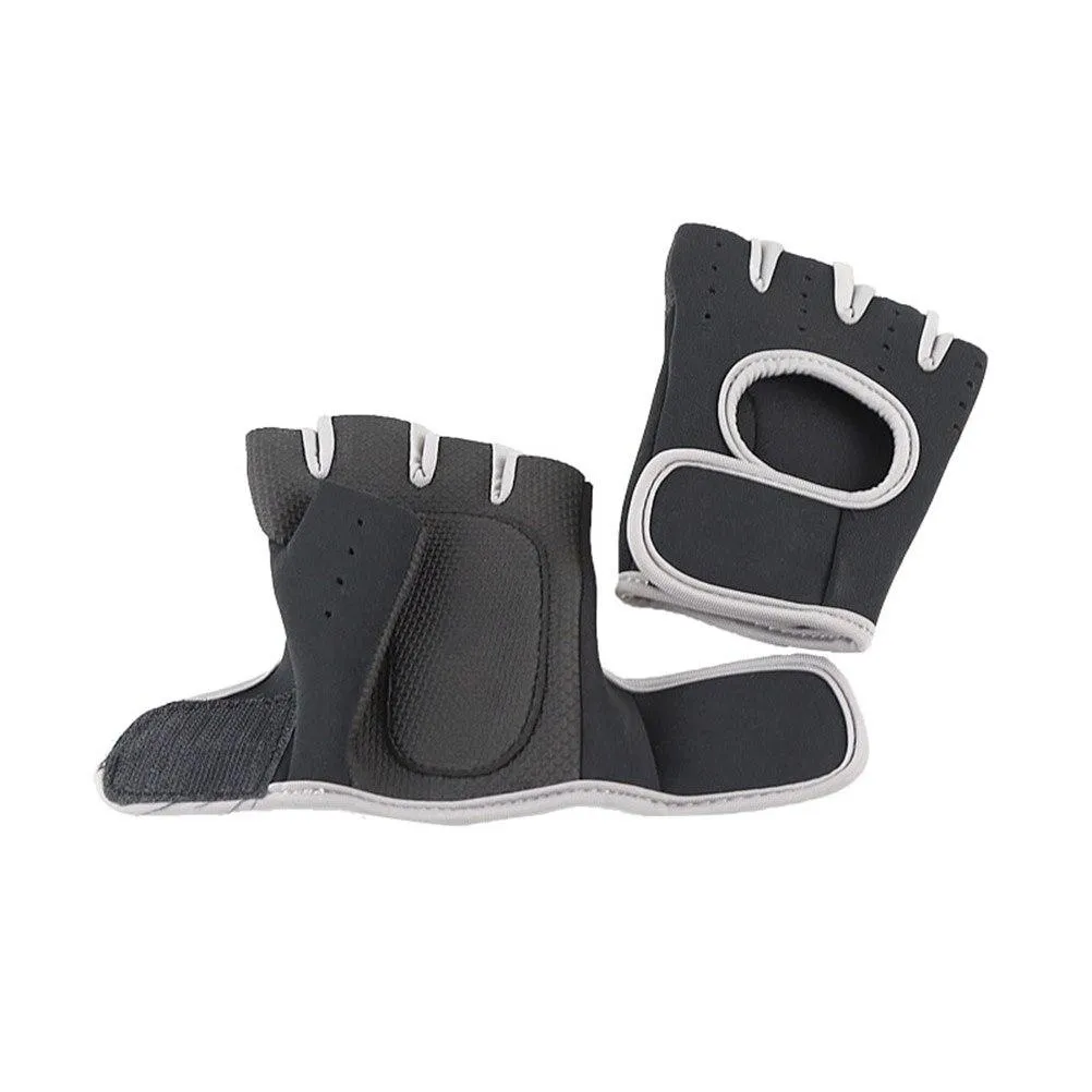 1 Pair Of Sports Non-Slip Gloves Bodybuilding Dumbbell Outdoor Fitness Barbell Weightlifting Gym Gloves Half Finger Gloves