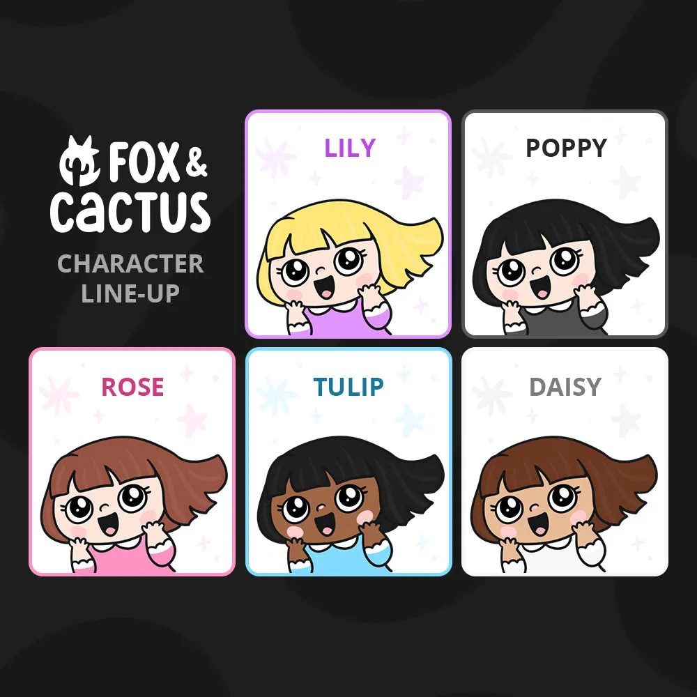Boxing Kawaii Girl Stickers