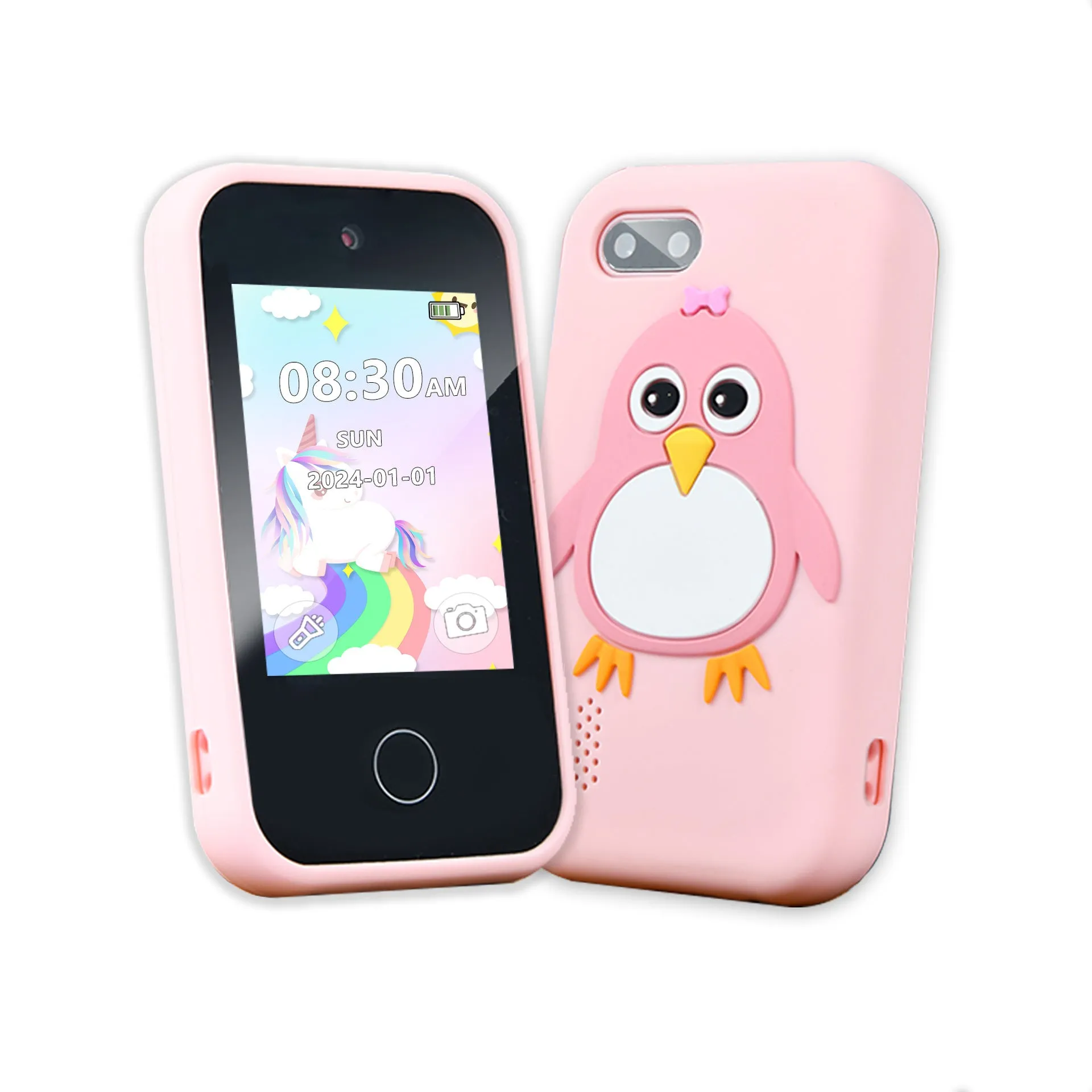 Children's Smart Touch Mobile Phone | Silicone Penguin Toy