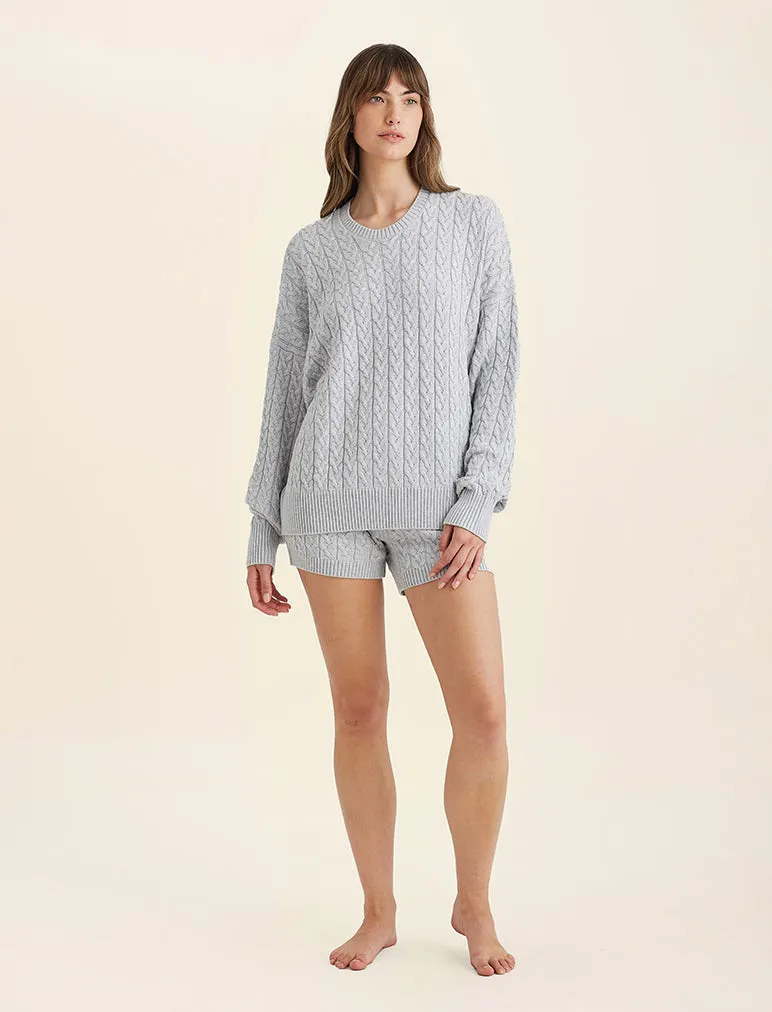 Cosy Cable Cotton Cashmere Short