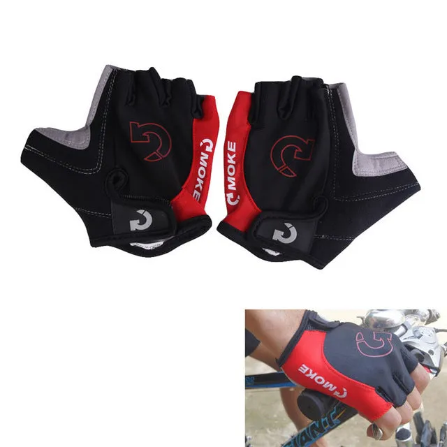 Cycling Gloves Half Finger Anti Slip Gel Pad Breathable