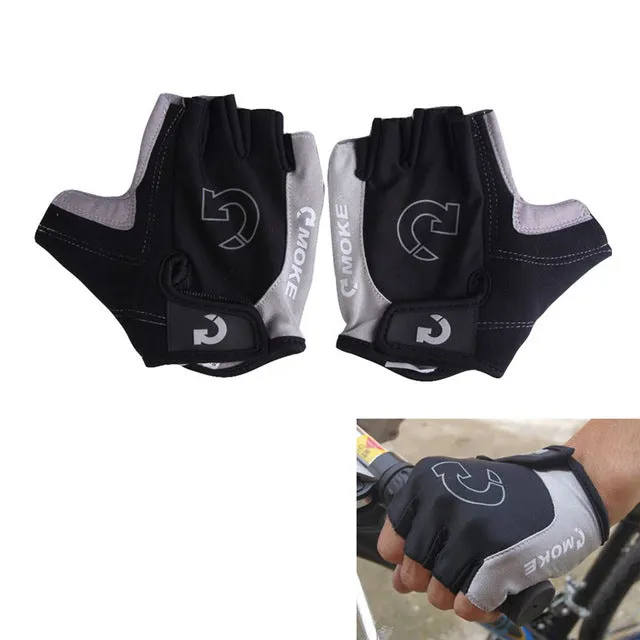 Cycling Gloves Half Finger Anti Slip Gel Pad Breathable