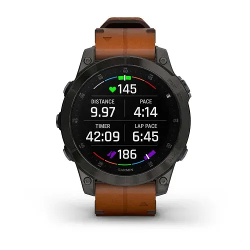 Epix Gen 2 Smart Watch, 47mm - Black/Chestnut - 010-02582-30