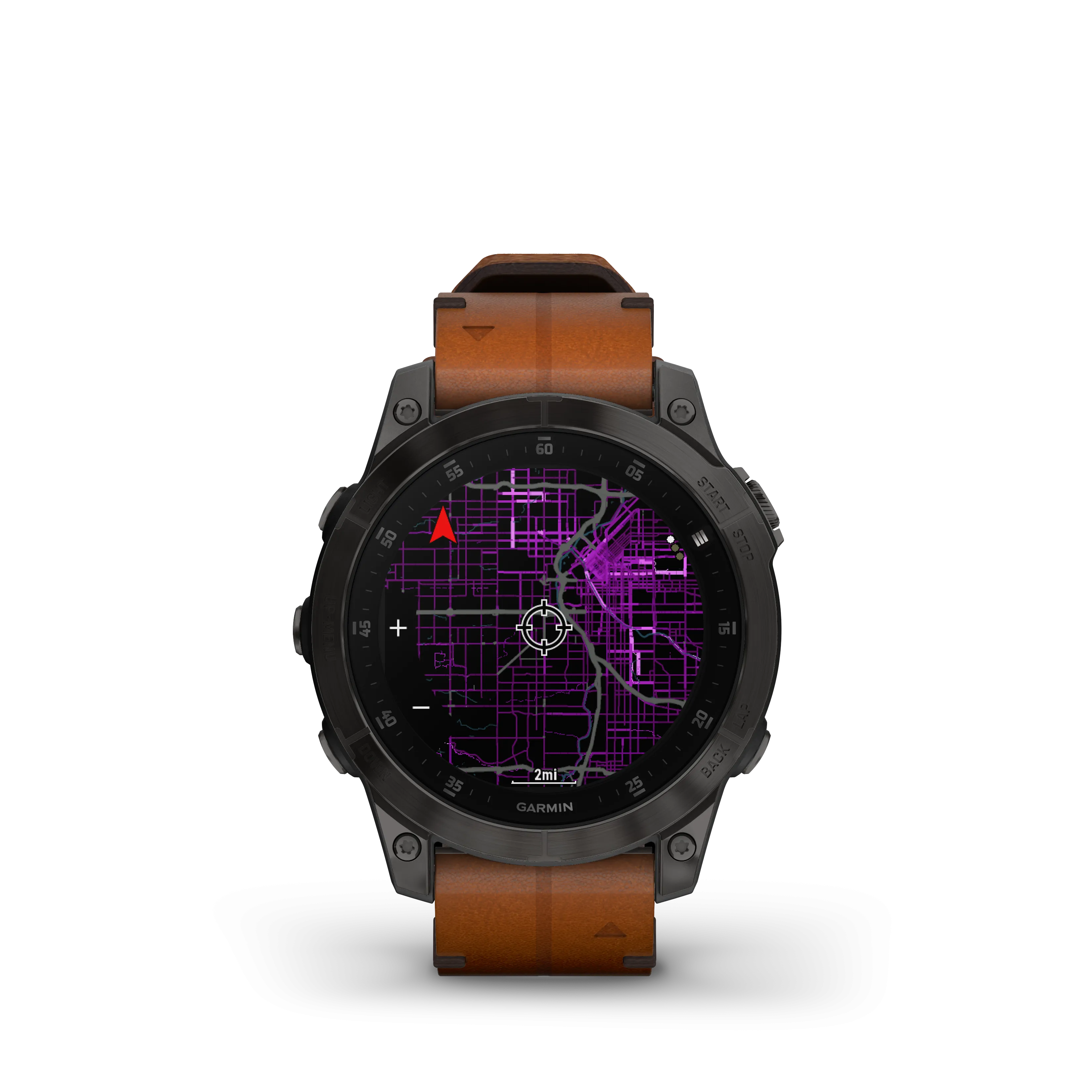 Epix Gen 2 Smart Watch, 47mm - Black/Chestnut - 010-02582-30