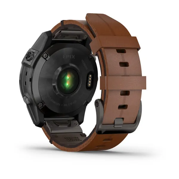 Epix Gen 2 Smart Watch, 47mm - Black/Chestnut - 010-02582-30