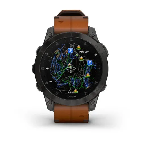 Epix Gen 2 Smart Watch, 47mm - Black/Chestnut - 010-02582-30