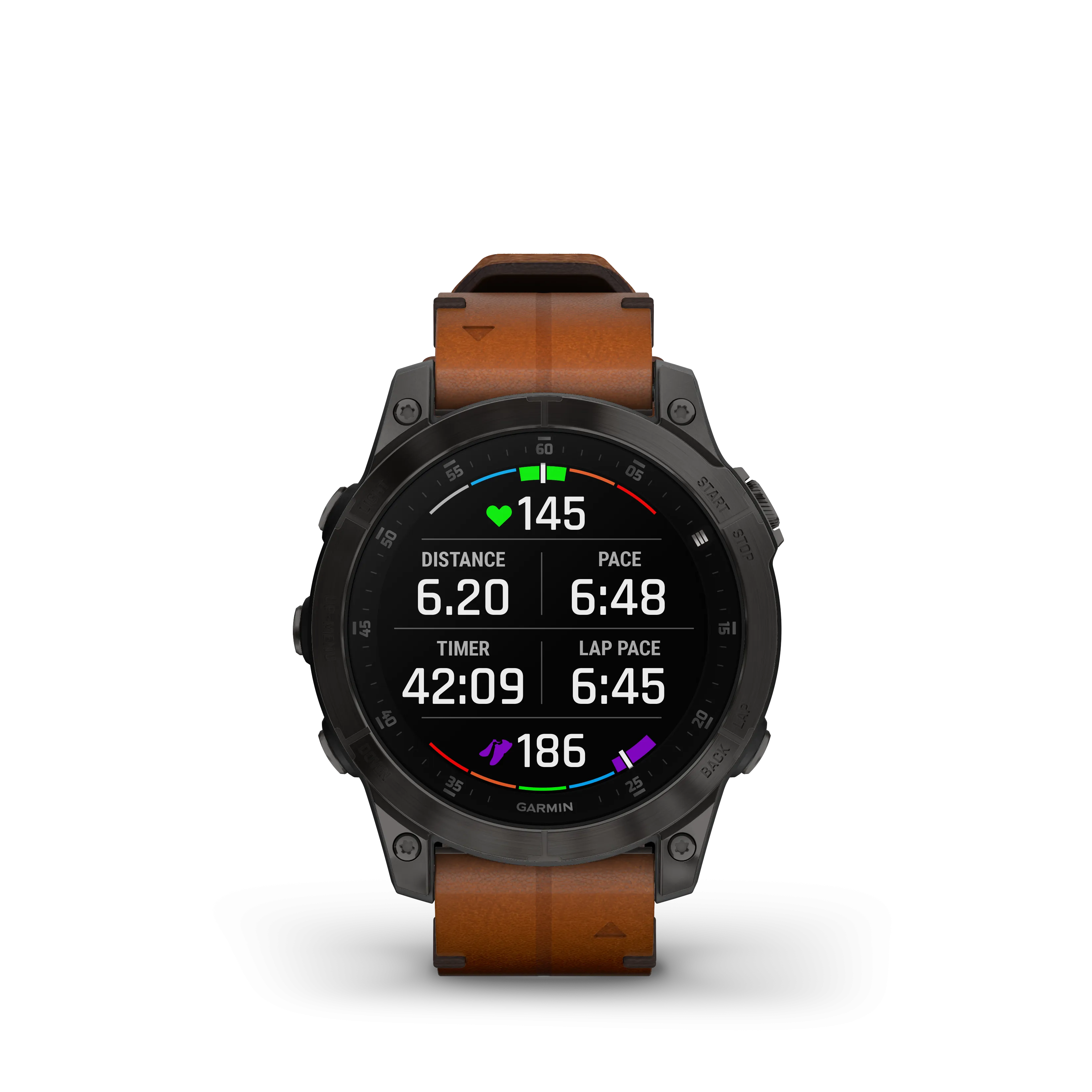 Epix Gen 2 Smart Watch, 47mm - Black/Chestnut - 010-02582-30