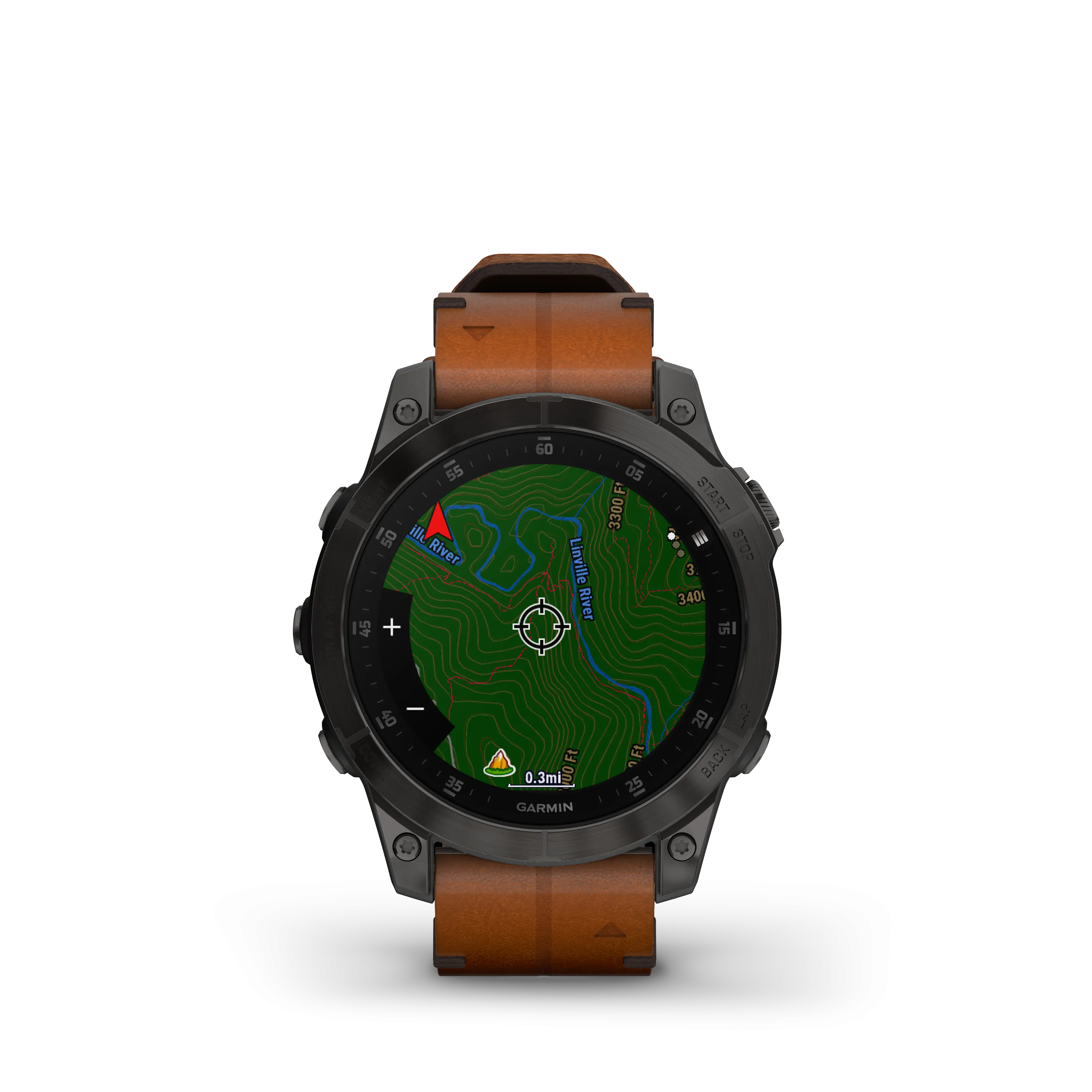Epix Gen 2 Smart Watch, 47mm - Black/Chestnut - 010-02582-30