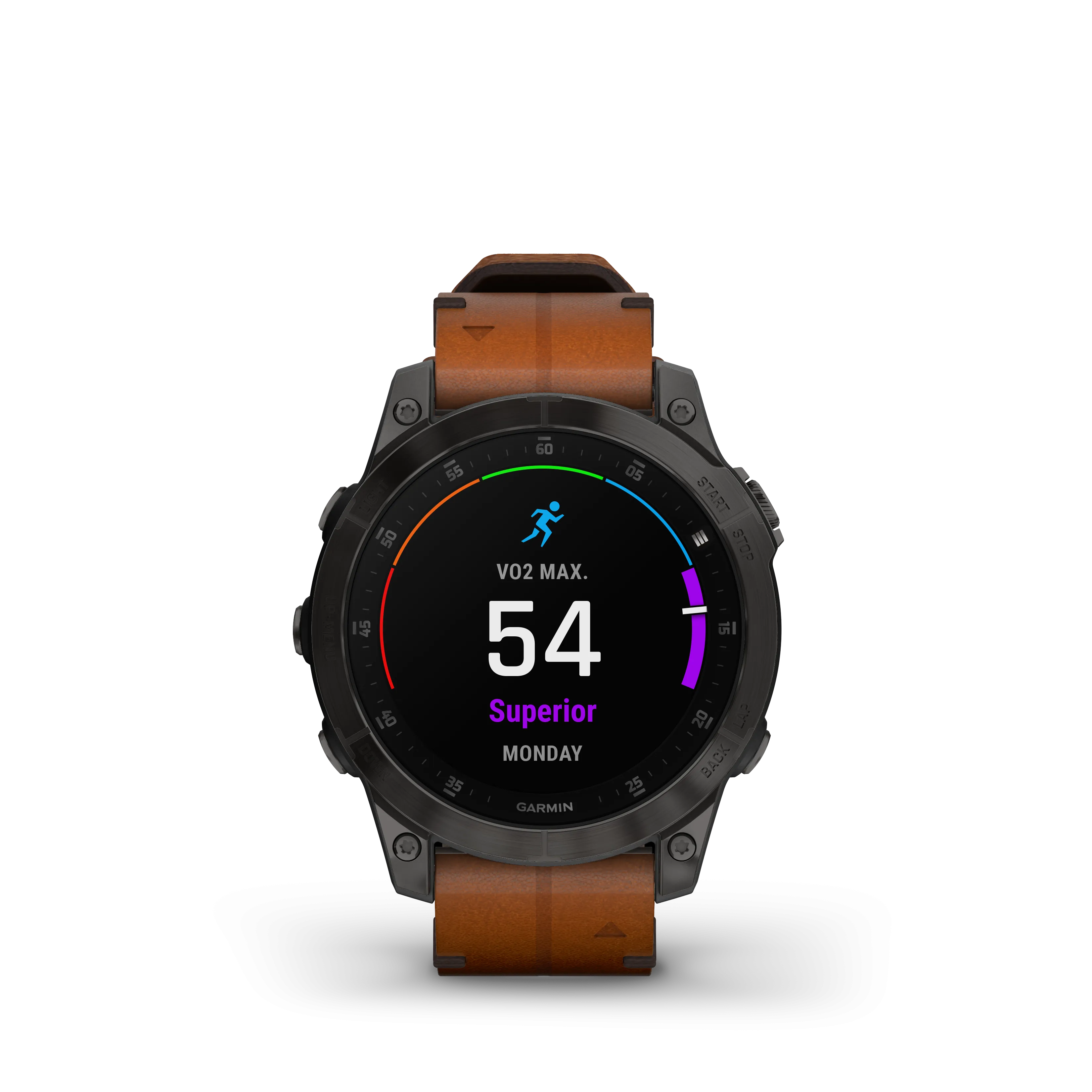 Epix Gen 2 Smart Watch, 47mm - Black/Chestnut - 010-02582-30