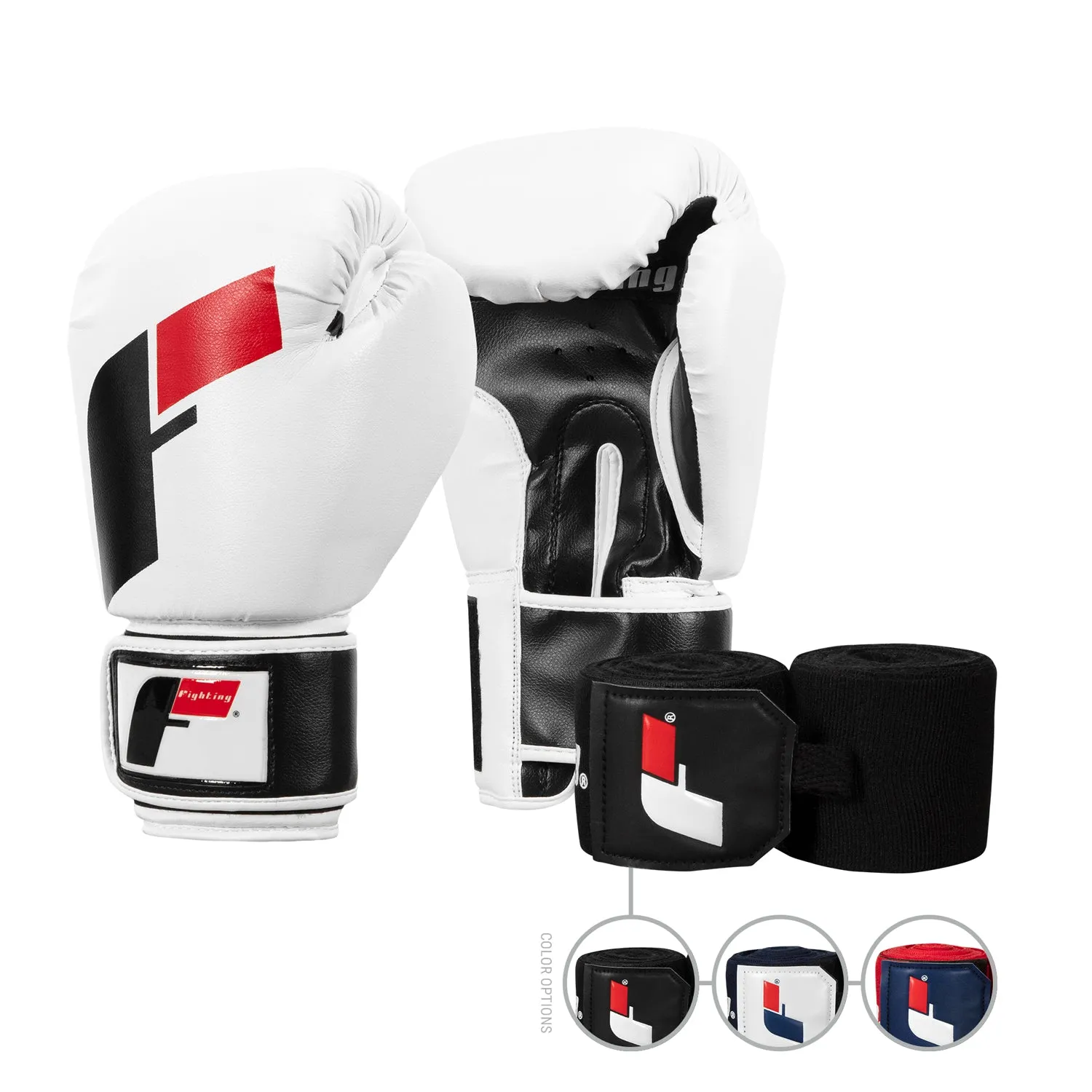 Fighting Sports Gloves and Wraps Bundle