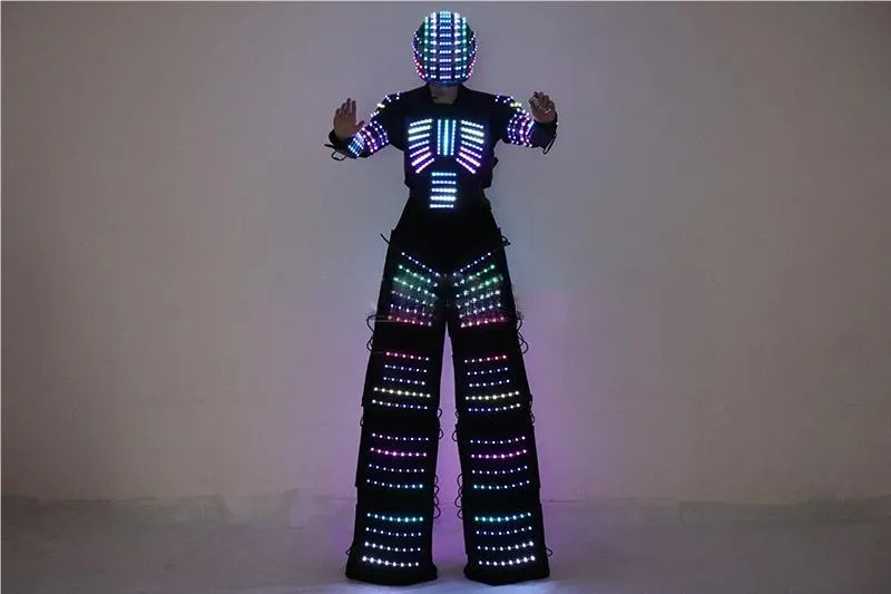 Full Color Smart Pixel LED Robot Suit Costume