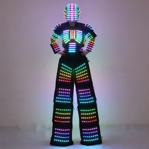 Full Color Smart Pixel LED Robot Suit Costume