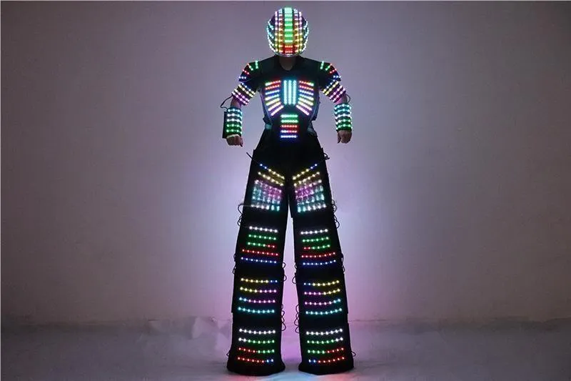 Full Color Smart Pixel LED Robot Suit Costume