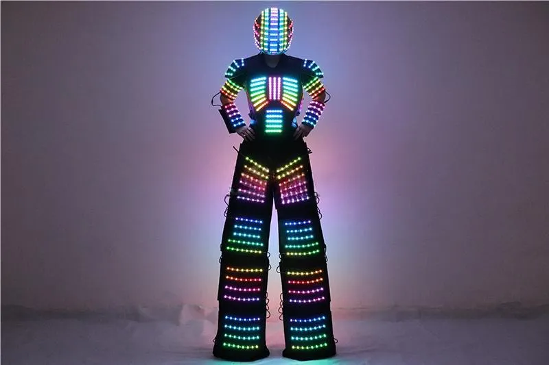Full Color Smart Pixel LED Robot Suit Costume