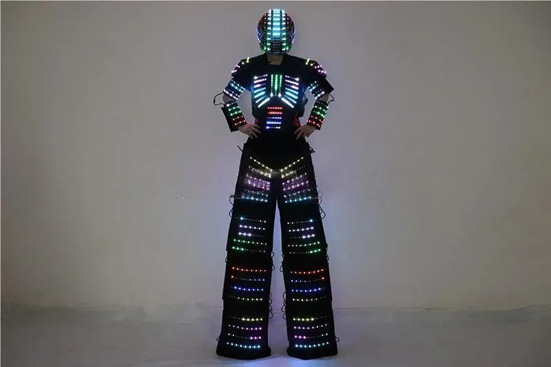 Full Color Smart Pixel LED Robot Suit Costume