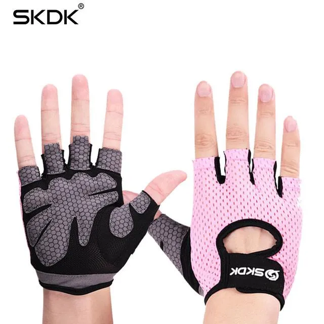 Gym Fitness Gloves Neutral Elastic Dumbbell Crossfit Weight Lifting Gloves Men Body Building Breathable Sports Workout Gloves