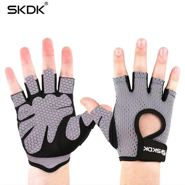Gym Fitness Gloves Neutral Elastic Dumbbell Crossfit Weight Lifting Gloves Men Body Building Breathable Sports Workout Gloves