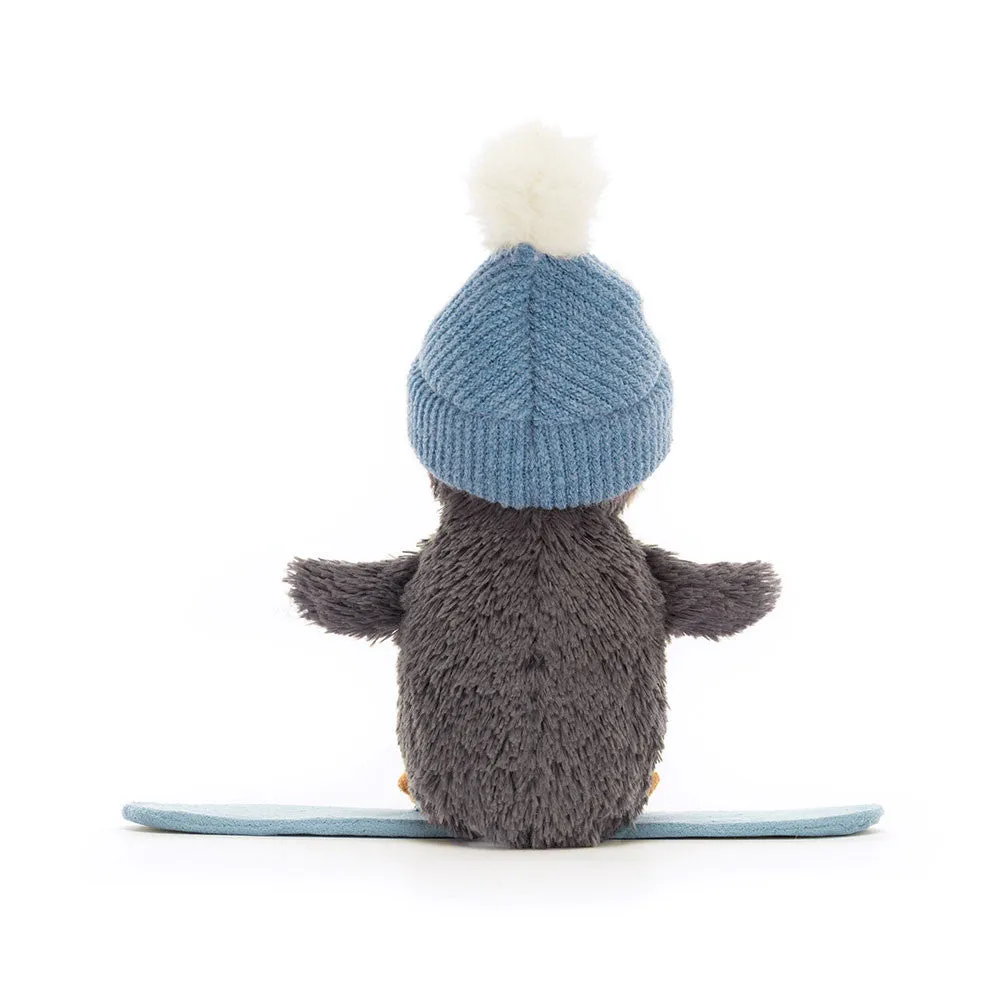 Jellycat Soft Toy Peanut Penguin Snowboarding