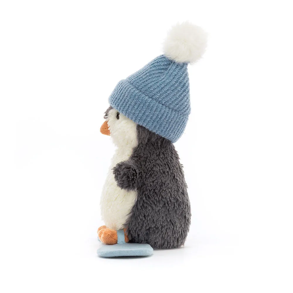 Jellycat Soft Toy Peanut Penguin Snowboarding