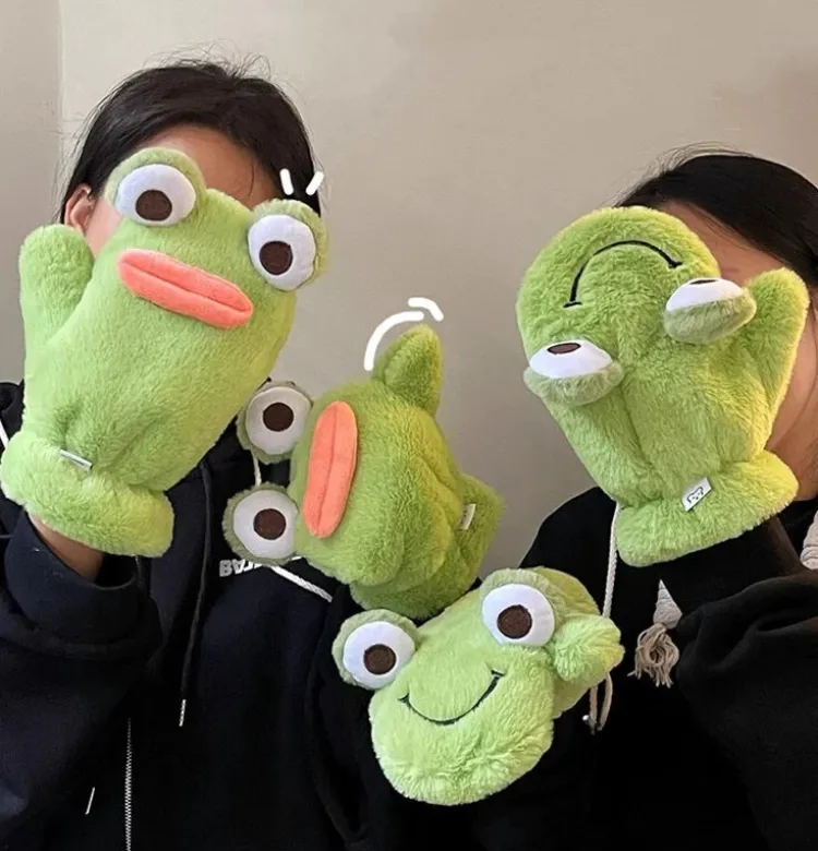 Kawaii Frog Gloves