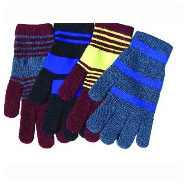 Ladies Striped Magic Gloves pair