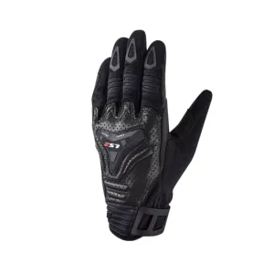 LS2 Motorcycle Gloves with Knuckle & Palm Protection MG016 Black - 609321