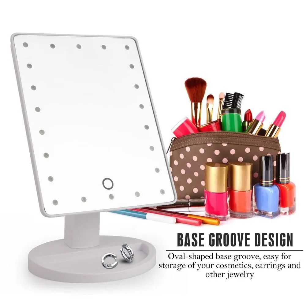 Mini Hollywood Mirror With Touchscreen & 10x Zoom