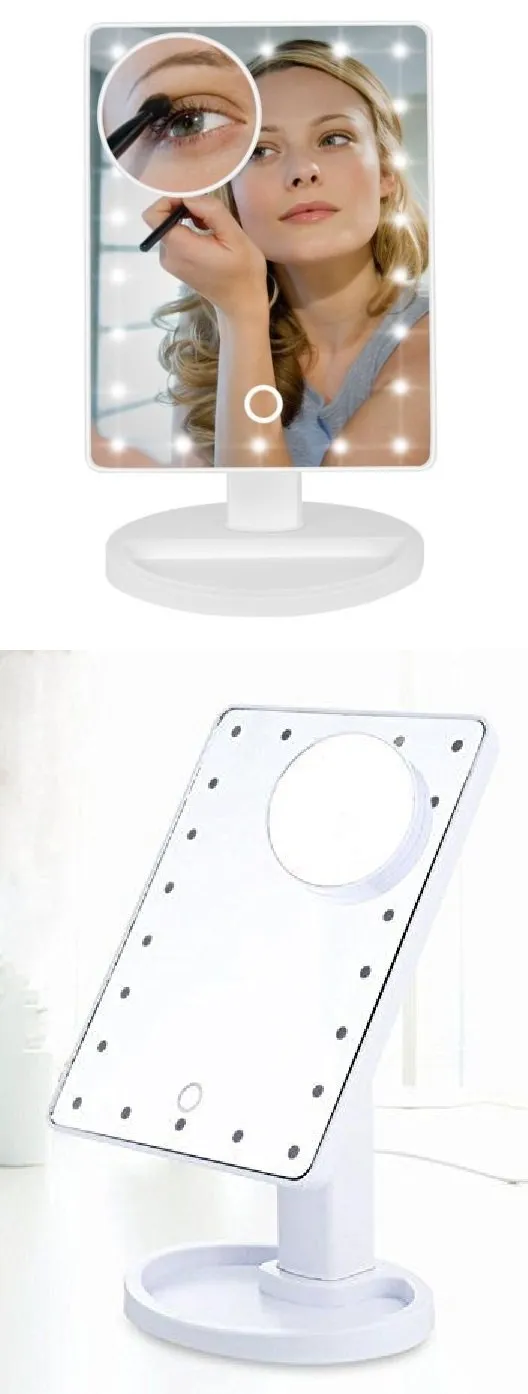Mini Hollywood Mirror With Touchscreen & 10x Zoom