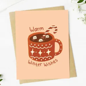 "Warm Winter Wishes" Christmas Mug Card