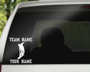 Snowboarding Car Window Decal