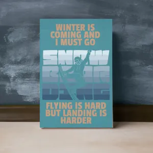 Snowboarding Wall Art Snowboarder Poster Winter Sports Decor