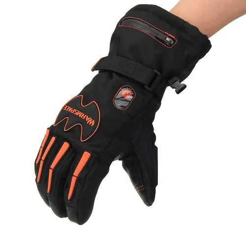 WARMSPACE Touchscreen  Temperature Adjustment 2x 5600mAh Batterie Winter Cycling Motorcycle Gloves Full Finger