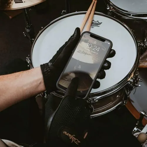 Zildjian Touchscreen Drummer's Gloves, Black